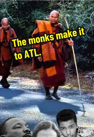 The Monks make it to ATL! Current Location: Passing through metro Atlanta (including Riverdale and Morrow) on December 29, 2024. Recent Stops: West Point, LaGrange, and Hogansville, GA. Upcoming Milestones: They are expected to reach Greensboro, NC, between January 20–30, 2025. Live Tracking: Progress can be monitored #walkforpeace #update #monks