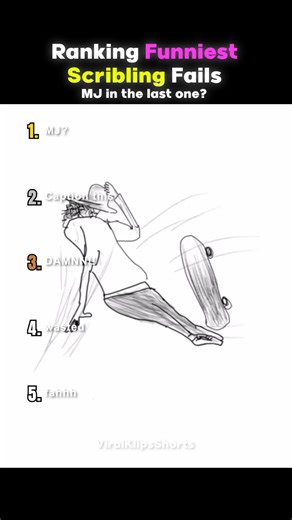 Ranking the Funniest Scribbling Drawing fails 😂 #shorts