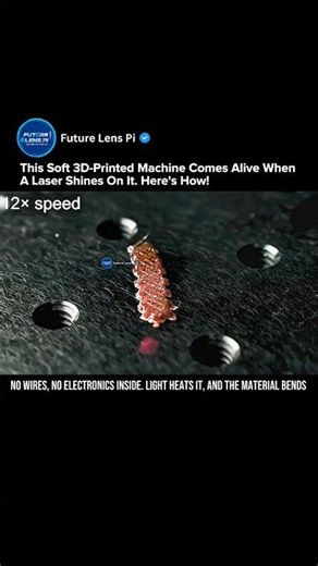 Shape-Shifting Soft Machines React to Light | Future of Robotics & Medicine #shapeshifting #shorts