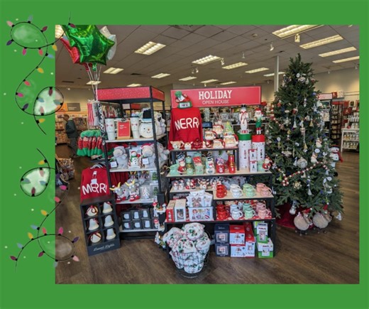 Holiday Open House is here! Stop by for festive fun to kick off the holiday season. 🌲🎁 | Cindy's Hallmark