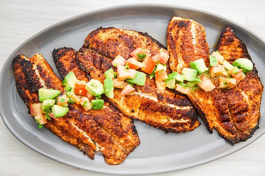 This Blackened Tilapia With Avocado Salsa Will Turn Anyone Into A Seafood Lover