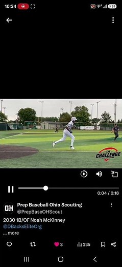Triple on Father's Day:13u Prep Baseball Tournament #borderchallenge #prepbaseball@noahschannel1495