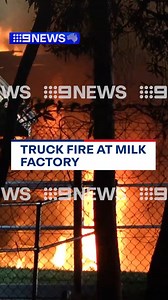 14K views · 119 reactions | A semi-trailer carrying milk has caught alight overnight at the Coombabah Norco Milk Factory. #9News | 9 News Gold Coast | Facebook