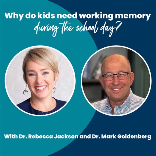 How do kids use working memory skills to get through the school day? Happy Teacher Appreciation Week! All week we're honoring teachers sharing brain-related tips and resources for the classroom from the Brain Balance team. In this clip from the webinar "How to Get the Brain Ready for School Learning," Dr. Mark Goldenberg explains that working memory allows a person to bring relevant information into the present moment to complete tasks. When kids and teens go through the school day, working memo