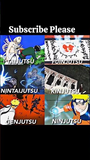 "Every Jutsu Type in Naruto, Explained in Seconds! 🔥👀 #OtakuShorts"