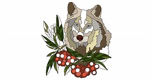 Wolf Antistress - Wolves coloring pages for Adults online
