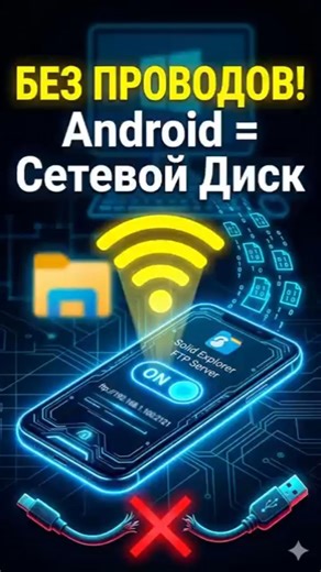 Твой Android как сетевой диск для Windows 🚀 #Shorts