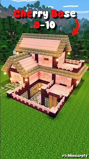 Minecraft: Cherry Base🏠 | Tutorial on build | #minecraft #minecraftshorts