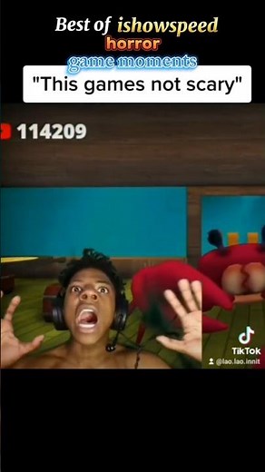 best of ishowspeed horror game moments☠️👾(he instantly regret saying *it's not scary*🤣)