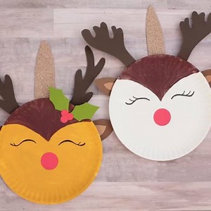 162K views · 242 reactions | PAPER PLATE REINDEER UNICORN https://nontoygifts.com/paper-plate-reindeer-unicorn-craft-kids/ | Easy kids crafts and activities - Non-Toy Gifts | Facebook