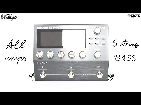 Boss GT-1000CORE bass demo + review | ALL AMPS & CABS | Clean to High Gain, Dynamic Drive, AIRD Pre