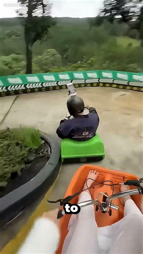 Epic Downhill Race Turns Into a Battle to Pass 😂 #shorts