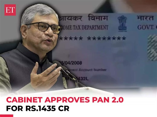 PAN cards with QR Code soon as Cabinet approves PAN 2.0 Project worth Rs 1,435 Crore
