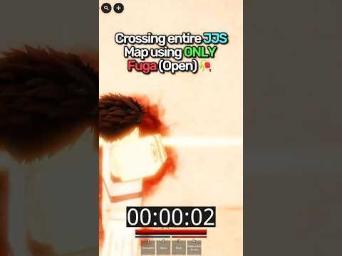 USING ONLY FUGA to cross whole JJS Map #jujutsushenanigans #jjs #roblox #shenanigans #jjk #anime