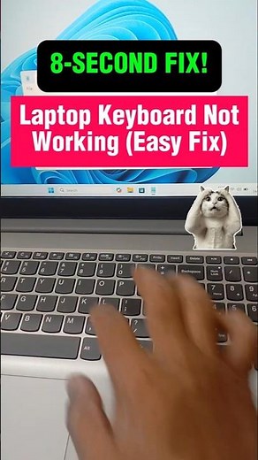 Laptop Keyboard Not Working FIX It in 8 Seconds!