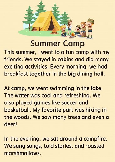summer camp #summercamp #summer #camping #fory #fyp #foryourpage #english #englishlesson #learnontiktok #englishstory #learnenglish #dailyenglishpractice #dailyenglish #englishteacher