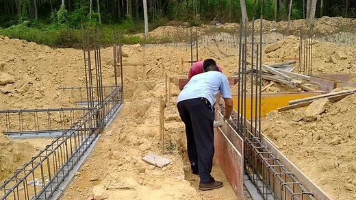 自建房之“地梁模板安装”，讲解了地梁模板安装步骤，学会了自己就能动手干！