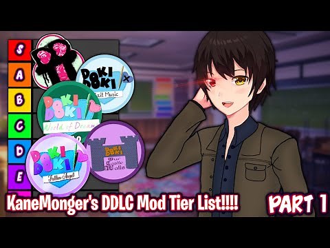 KaneMonger Ranking DDLC MODS!!!! - Part 1 [ DDLC Tier List ]
