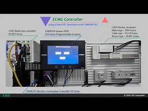 Operational demo of ECMG controller with EtherCAT interface by OMRON NJ series PLC