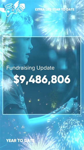 That's a wrap for #ExtraLifeGameDay2024! 🎉 Extra Life has raised over $9.5 Million this year! 🤯 We couldn't have done it without you, Extra Lifers.💙 Our fundraising pages are open through Dec. 31. We can't wait to see what the rest of 2024 will bring! 🎮 Keep #gamingforgood! | Extra Life