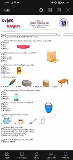 Grade 3 Q2 Periodical Test with answers key and TOS @everyone | Reading and Activity Materials