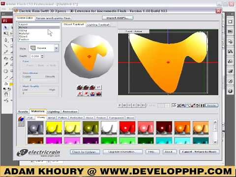 Flash CS3 and Swift3D Express Plugin Tutorial - 3D Custom animations made easy