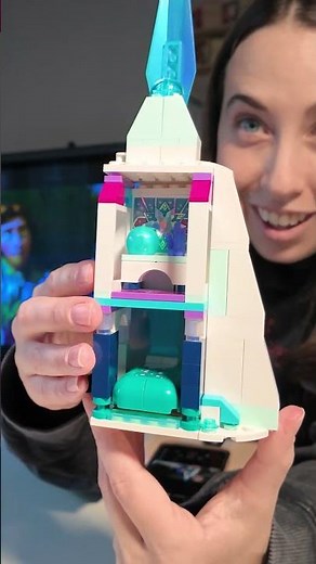 Building the LEGO Frozen Ice Castle Review 43197