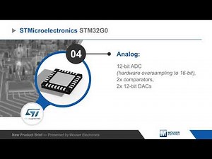 STMicroelectronics STM32G0 32-Bit Microcontrollers (MCUs) — New Product Brief | Mouser Electronics
