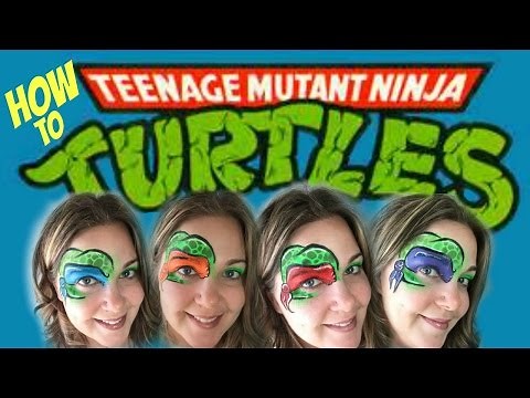 Ninja Turtle Face Painting Tutorial