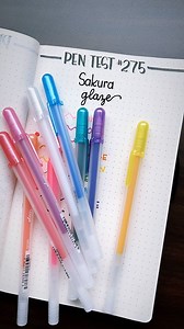 118K views · 2K reactions | Glaze could not be a better name for this set! They’re so juicy and I love them.  I tried them out on plastic and it will take some practice for what pressure to use to get a consistent line. But they are so fun to write with on paper! @sakuraofamerica | Memories By Meyers | Facebook