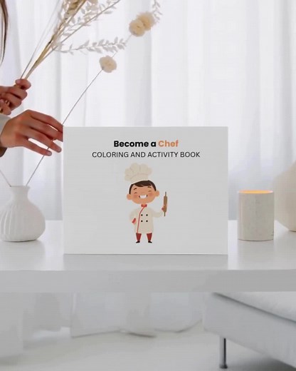 Become a Chef - Printable Coloring & Activity Book for Kids (10 Pages, Role-playing Tasks, Instant Download) - Etsy