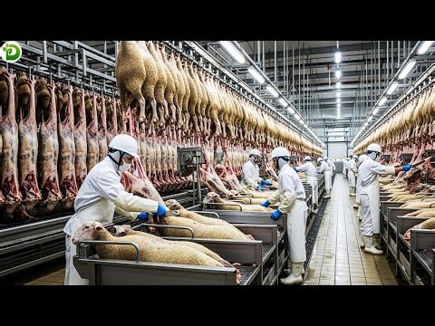 Inside New Zealand's Giant Sheep Slaughterhouse - Scale Is Unbelievable! How Does It Work?