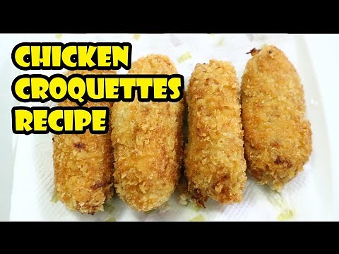 CRISPY CHICKEN CROQUETTES RECIPE | How To Make Chicken Croquettes