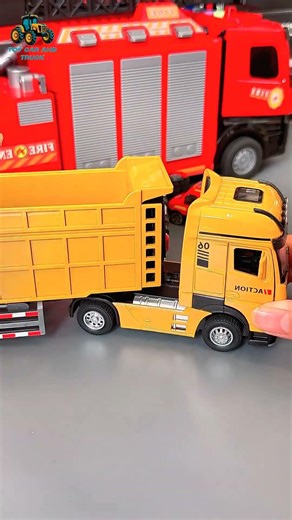 Asmr Satisfying Unboxing & Review Yimi Fire Truck Toy #zincars #automobile