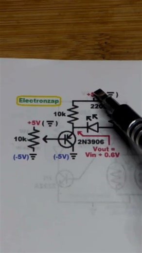 Negative Voltages With PNP BJT Emitter Follower Circuit 2N3906 Transistor #schematics #circuit #diy