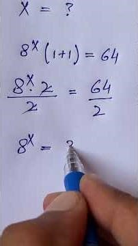 Exponential Equations #maths #maths #mathproblems #mathematics