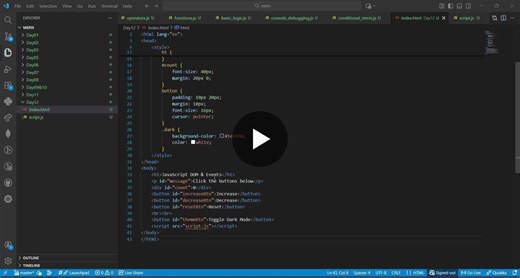 #60daysofmern #javascript #dom #webdevelopment #mernstack #learninginpublic #day12 | Mohammad Ayesha