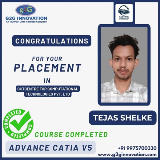 G2G Placement - CCTech - Tejas Shelke