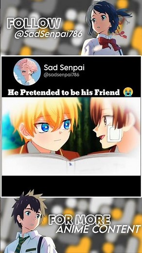 He Pretended to be his Friend 😭+-*