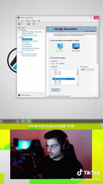 Tips&Tricks: Custom Resolution on CSGO - NVIDIA Users #ESL #gaming #csgo #imnoak #csgoclips #csgomoments #csgohighlights #competitivegaming #twitch #tips #tricks #csgotips #csgotricks #csgotutorial #howto