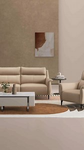KUKA’s KARLA sofa collection 🛋 Introducing KARLA sofa collection from KUKA home. This sofa collection boasts an extensive coverage of Top Grain Leather, displaying the natural beauty of cowhide. The leather is supple, skin-friendly, and retains its quality, providing a luxurious touch. The seat cushions and backrests are filled with a blend of high-density foam, providing optimal support and a soft, bouncy feel. KARLA sofa features black chrome legs that are designed to be both sturdy and moder