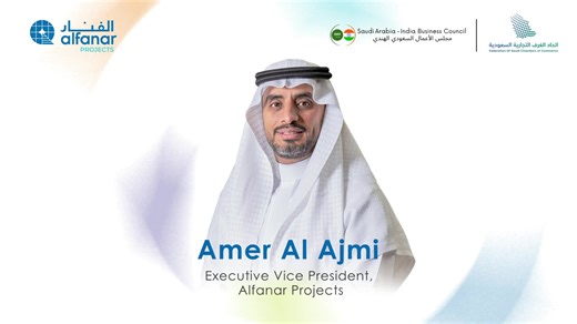 We proudly announce that Amer Al-Ajmi, Executive Vice President of Alfanar Projects, has been elected Vice Chairman of the Saudi-India Business Council. 🇸🇦🤝🇮🇳 His appointment comes at a pivotal time for Saudi-India relations, where infrastructure, energy, and industry collaboration is accelerating. This new role strengthens Alfanar Projects' commitment to shaping global partnerships and contributing to the high-impact economic dialogue between nations. #AlfanarProjects #ForTheWorld #WithThe
