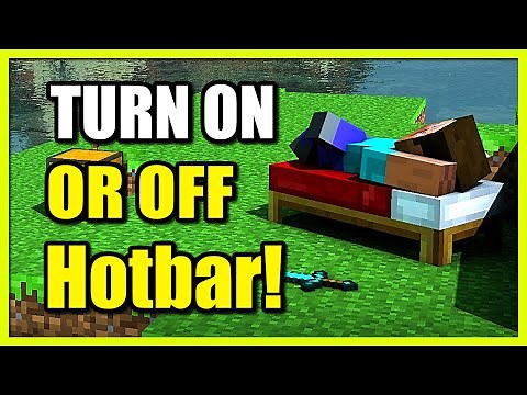 How to TURN ON or OFF Hotbar on Minecraft Bedrock (Easy Tutorial)
