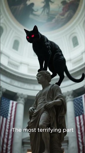 “The Demon Cat of Washington D.C. 👀🐈 Capitol’s Creepiest Legend”
