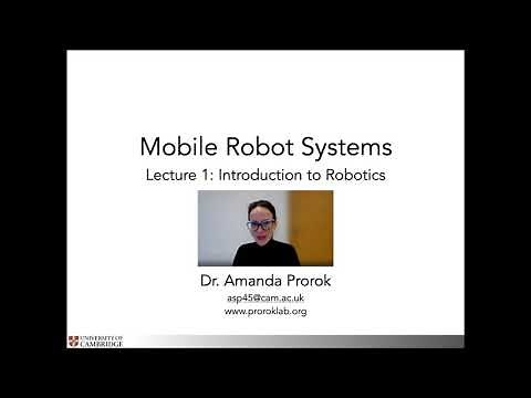 Lecture 1: Introduction to Robotics