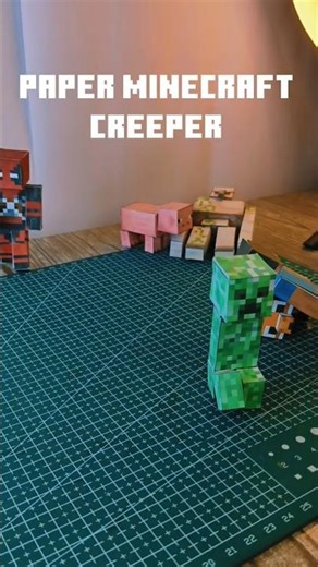 // paper Minecraft creeper // #minecraft#creeper #howtomake#papercraft#trendingshorts#support