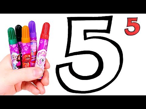 Aprendemos los Números coloreando 🌈🔢 Vídeos para niños