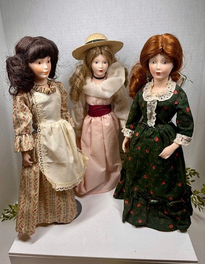 Franklin Mint Heirloom Dolls Little Maids of 13 Colonies 1980s Lot of 3 Historical Porcelain Dolls - Etsy
