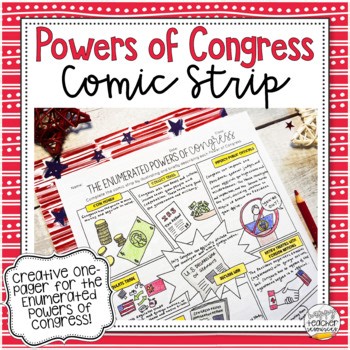 Powers of Congress Comic | One-Pager for Civics & American History