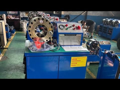 Hydraulic hose crimping machine
